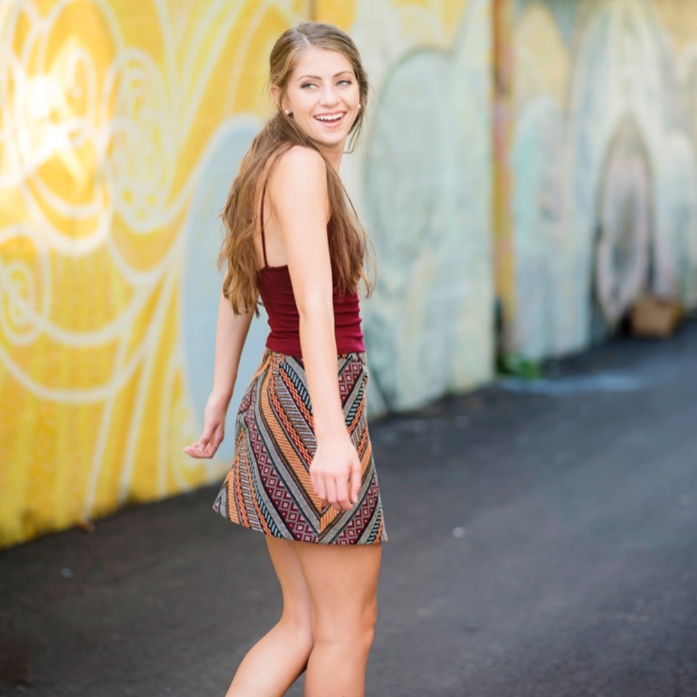 Aztec Mini Skirt